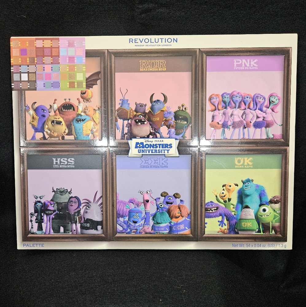 Huge! Disney Monsters University Revolution Makeup Palette 54 Colors NEW in Box!